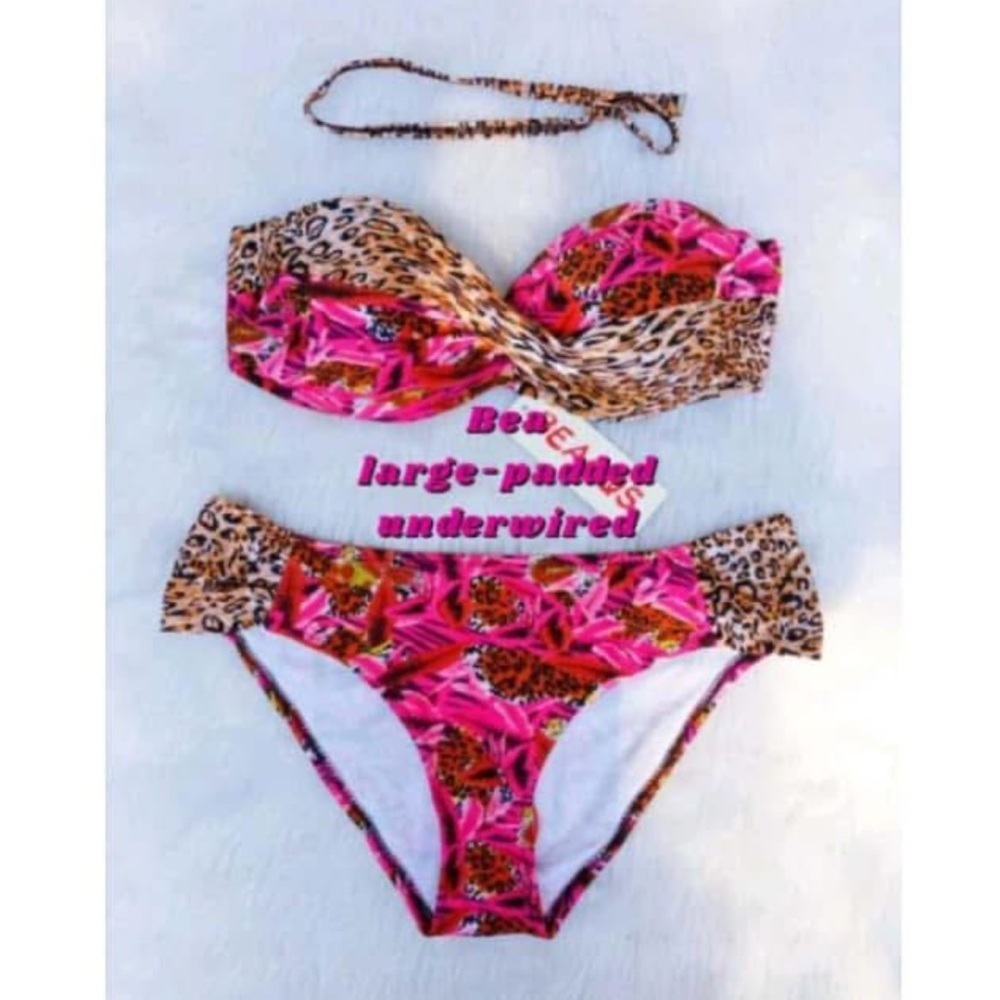 Leopard Print Bikini Set NWT
